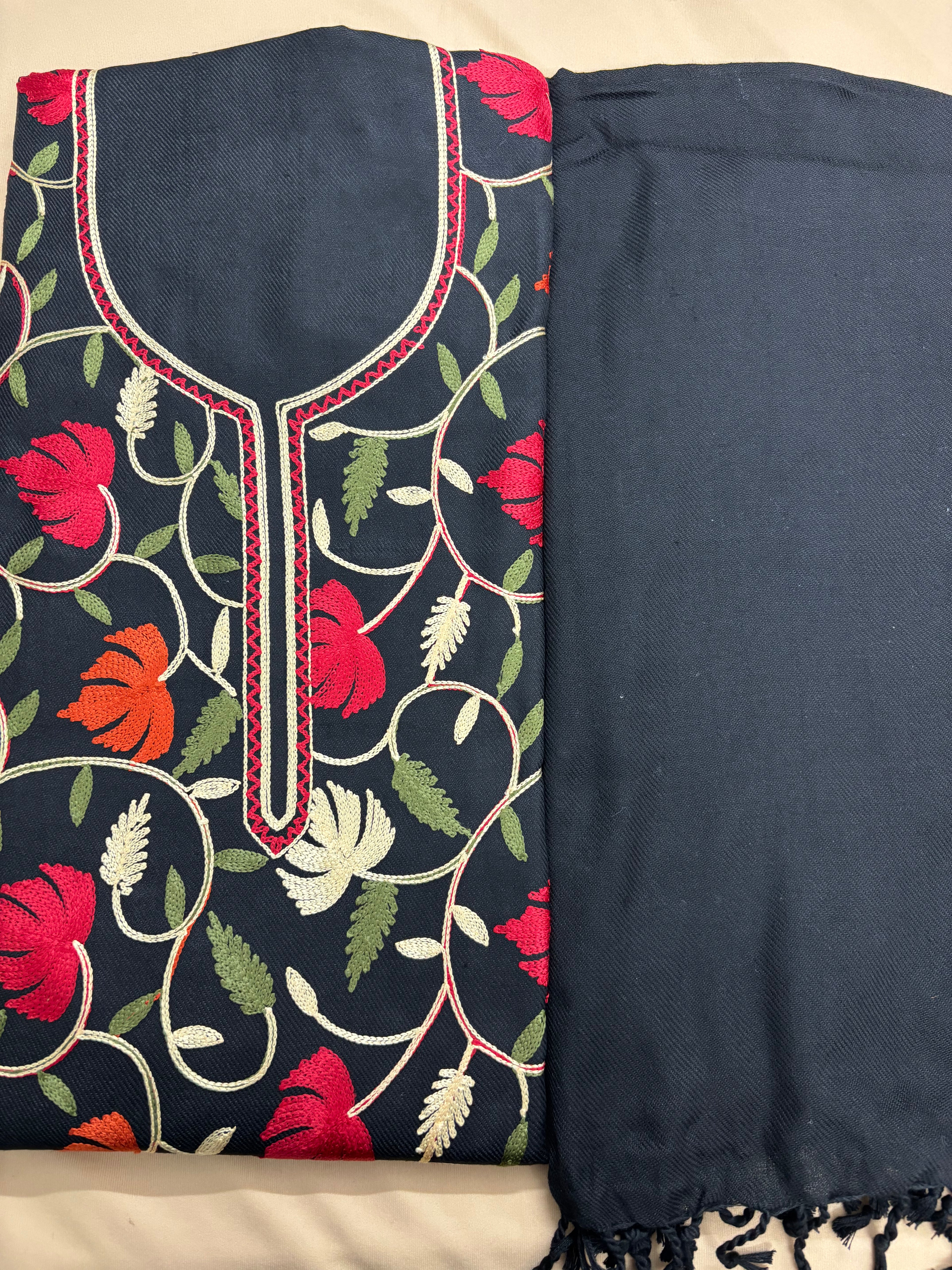 Black Kashmiri Embroidered Suit